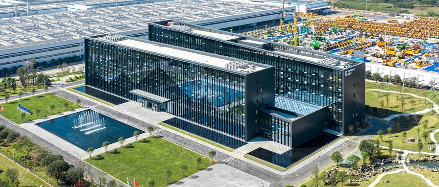 LiuGong genel merkezi ve üretim kampüsü kuş bakışı